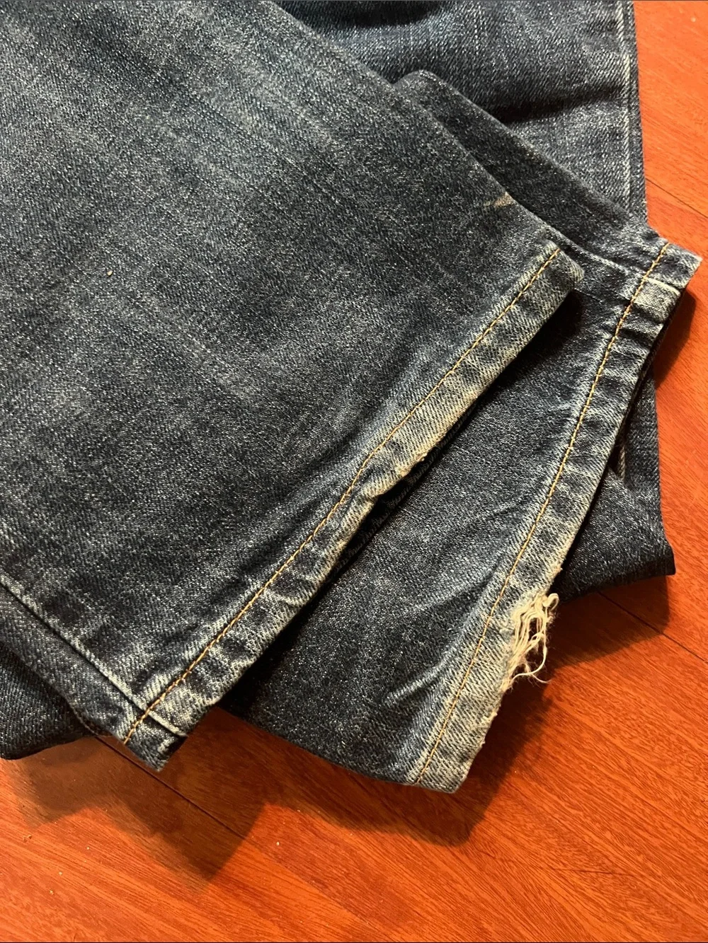 Tommy Hilfiger Light & Dark Blue Denim‎ with Gold Stitching Mens classic 34/34